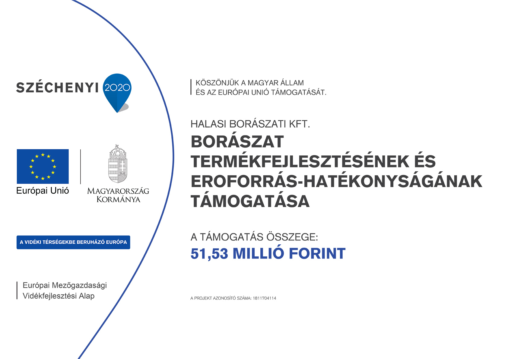 Borászat termékfejlesztésének és erőforrás-hatékonyságának támogatása